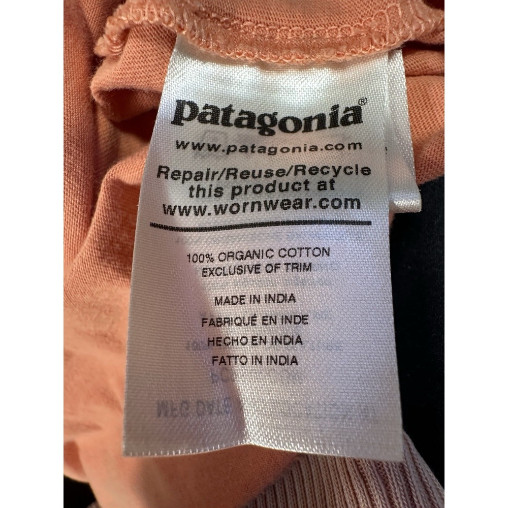 Patagonia‎ Shirt Mens Small Orange Fitz Roy Scope Organic Cotton Regular Fit - Picture 7 of 7